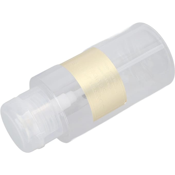 Bouteille à Pression 300ml Multi-Usage Lotion Dissolvant pour Ongles Bouteille à Pression Bouteille Vide Outil pour Ongles beige