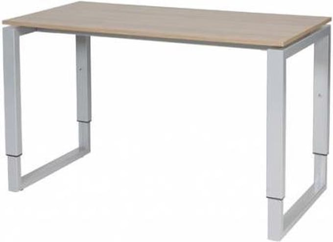 Verstelbaar Bureau - Plus 120x60 Havana Kersen - alu frame