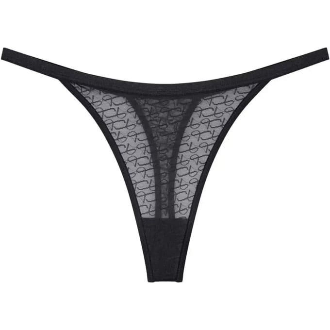 Triumph Signature Sheer String Dames Onderbroek - Zwart - Maat 42
