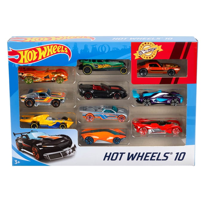 Hot Wheels Cadeauset Met 10 Auto's - 10 Pack Speelgoedvoertuig