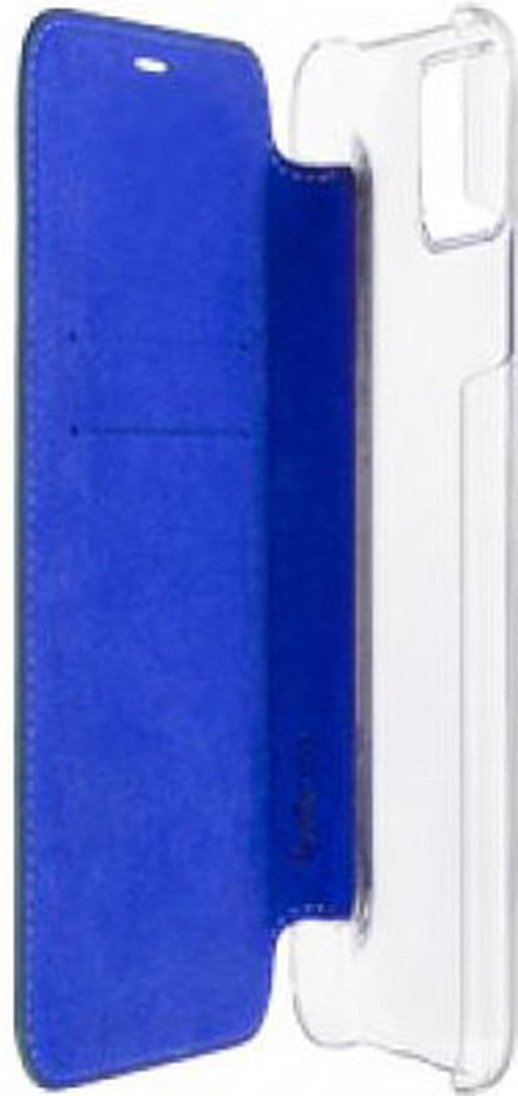 BeetleCase, Hoesje geschikt voor iPhone 11 Pro Max - Leer Folio met Transparante Achterkant & Kaarthouder, Donkergroen