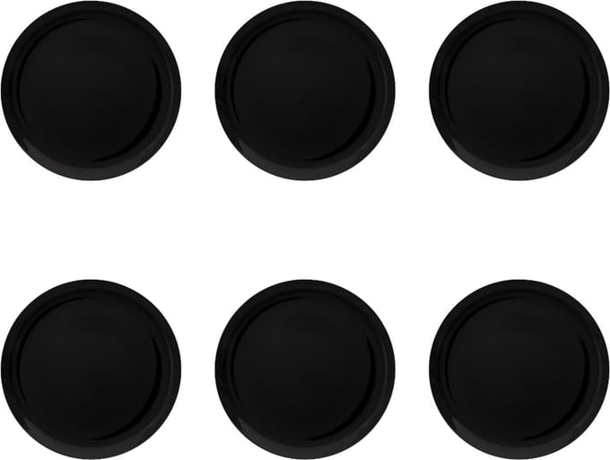 Grote Zwarte Pizzaborden - 6 stuks - 32 cm