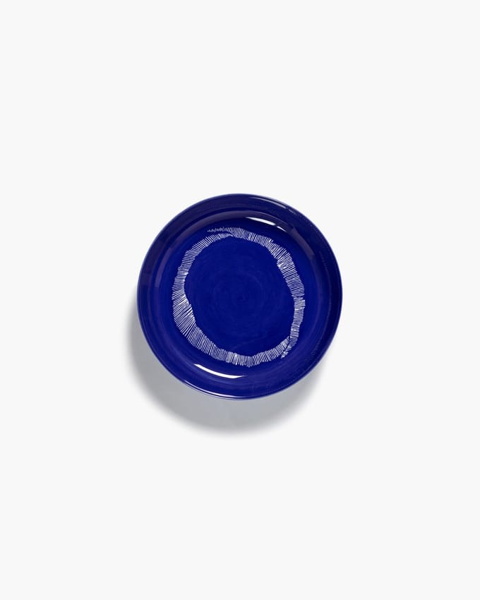 Serax - Ottolenghi Feast - Bord - Donkerblauw/Wit - 22 Ø - 2 stuks