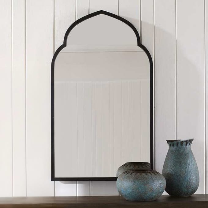 Milton & Oldbrook Wandspiegel 60 x 90 cm Laki Zwart