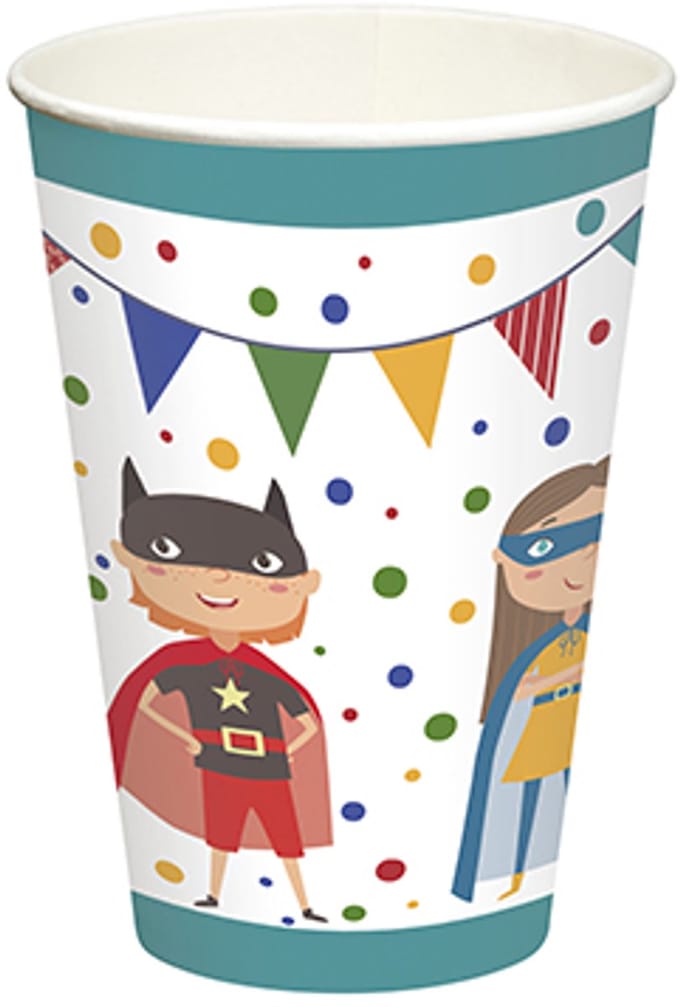 14x 10 Drinkbekers Karton 02 l Ø 7 cm · 97 cm Superhero