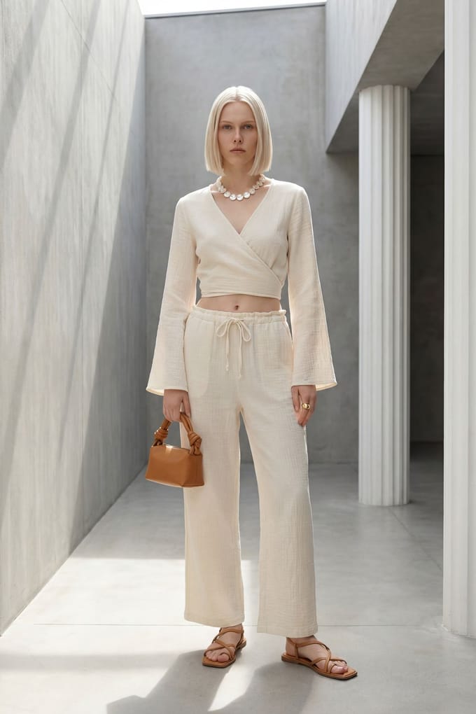 Elastische Taille Rechte Broek