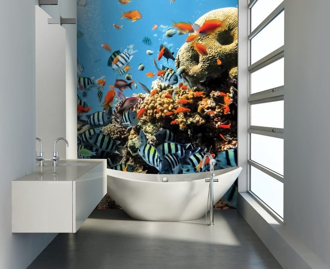 Sea Ocean Fish Corals  Photo Wallcovering