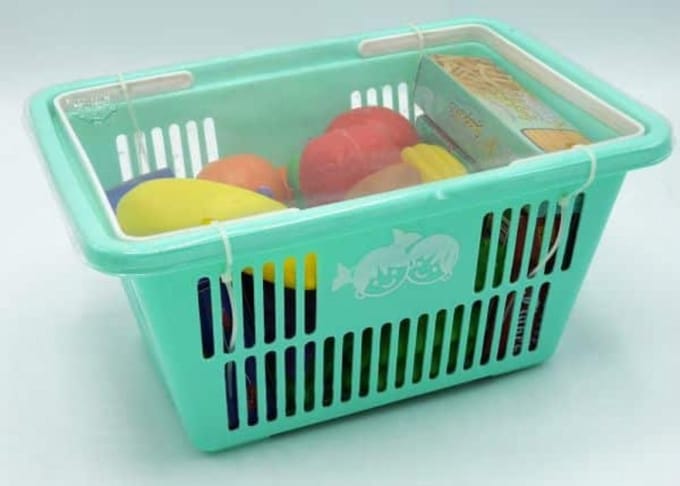 Playgo winkelmandje gevuld