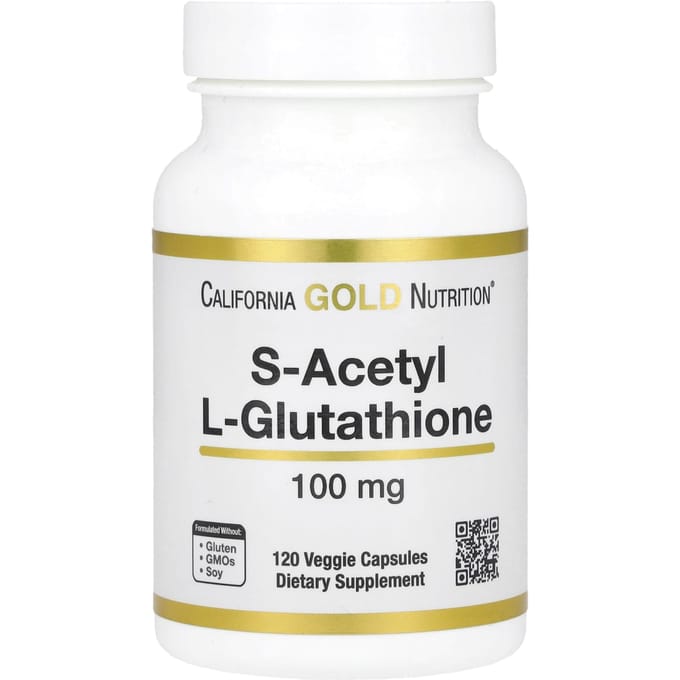 S-Acétyl L-Glutathion, 100 mg, 120 gélules végétales
