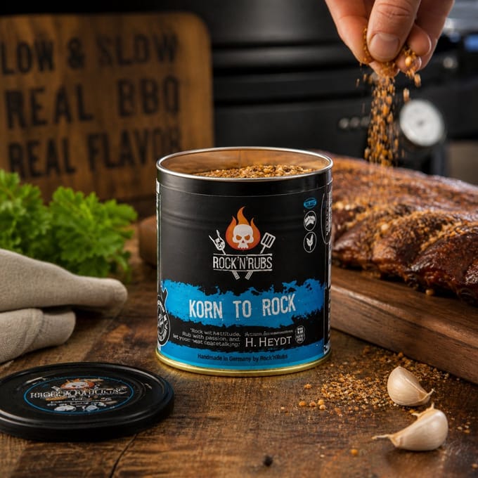 Rock 'n' Rubs Korn to Rock - 130g - BBQ Rub voor Spareribs & Pulled Pork