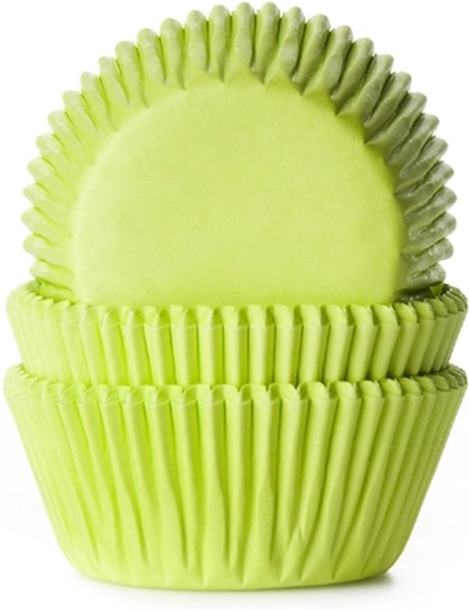 Cupcake Cups Lime Groen 50x33mm. 50 st.