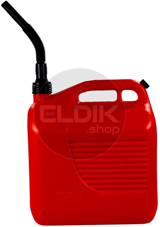 Jerrycan met Tuit en Ontluchting - 20 Liter - Rood
