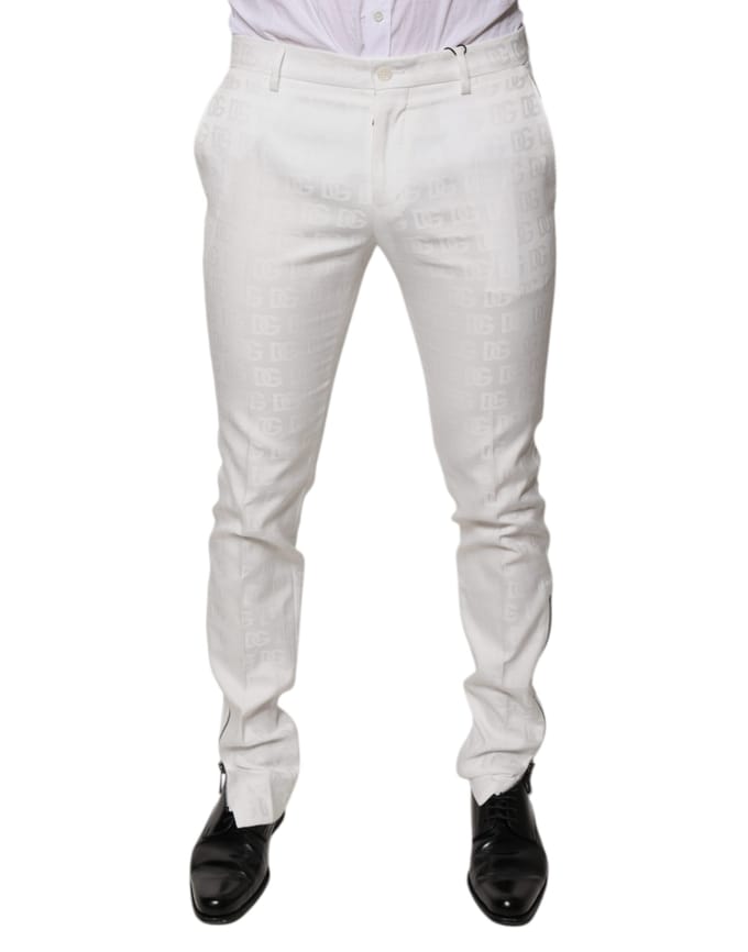 Broek Slim Fit Witte Logo