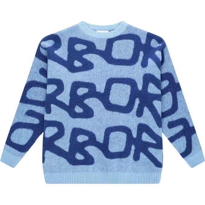 Arbor Antwerp Big Logo Arbor Alpaca Truien Blauw Big Logo Arbor Alpaca Knit