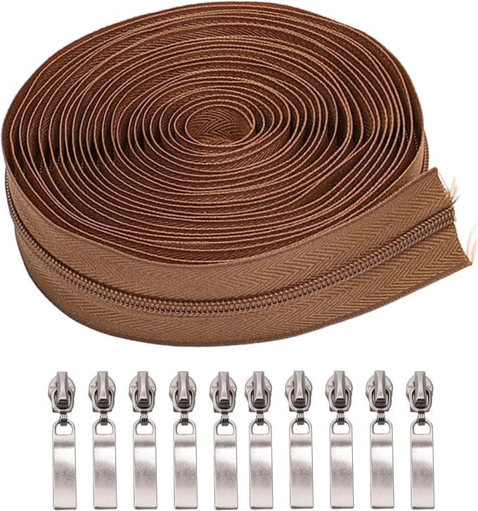 Nylon Ritssluiting Set - Kleding Rits - Zelf Naaien - Automatische Vergrendeling - Maat 3