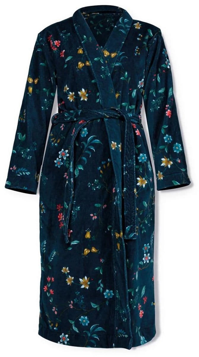 Pip Studio Les Fleurs Badjas - Donker Blauw - M