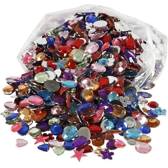 Creativ Company Strasstenen Multi d: 10-15 mm 1600 stuks