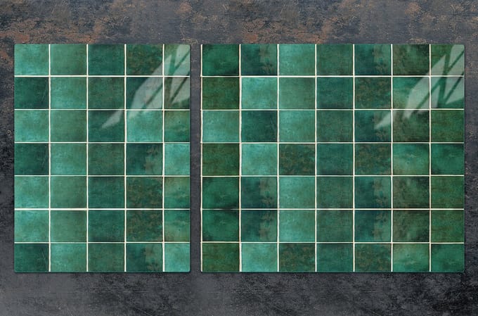 TMK ArtDeko - Snijplank - Glas - 100x52cm - Groene Beschermplaat