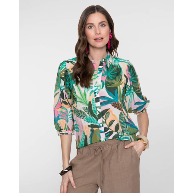 Geisha blouse print 63450-20 maat M