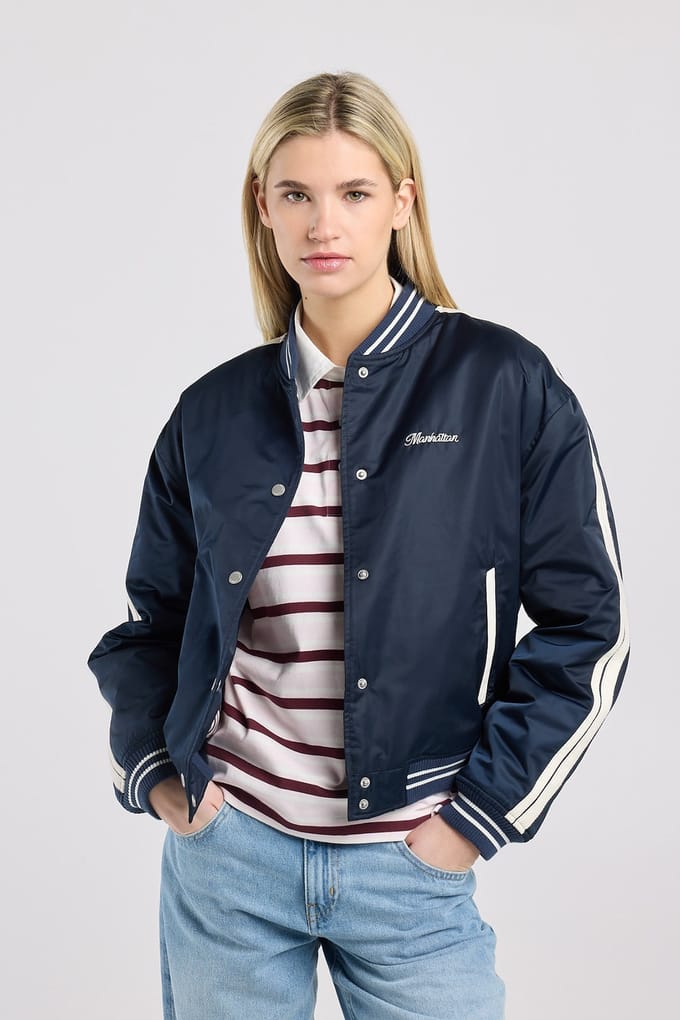 America Today Joni Dark Blue Maat: XS | Bomberjacks Outlet | Dames | Blauw