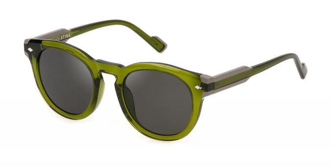 Sting SST513 Verde trasparente 49/21/140 UNISEX Zonnebrillen