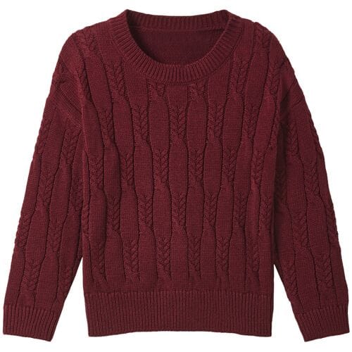 LUPILU Gebreide kindertrui (Rood, 98/104)