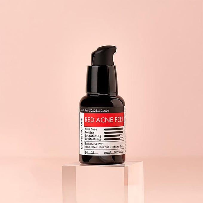 [DERMA FACTORY] Red Acne Peel 30ml black