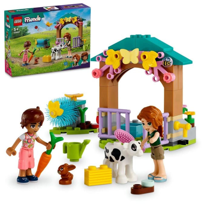 LEGO 42607 Friends Autumns schuur met kalfje Boerderijdieren Speelgoed met Mini Poppetjes