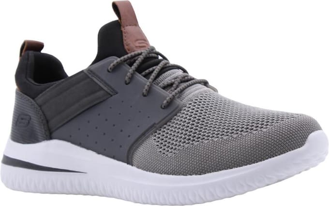Skechers Delson 3.0 - CICADA herensneaker 210238 grijs zwart