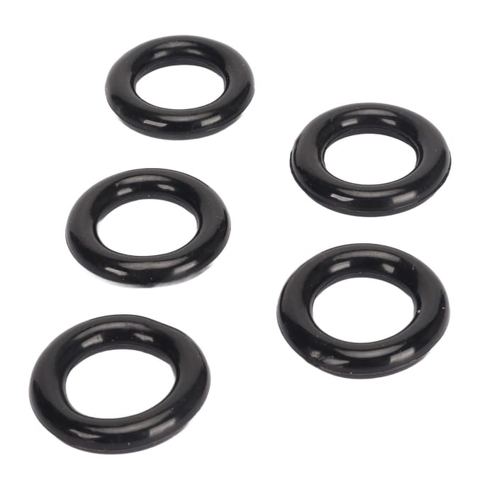25 stuks Spoelwinder Rubberen Bandring Flexibele Elastische Spoelwinderring voor Vervanging Zwart black
