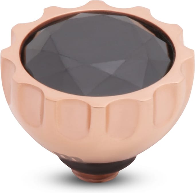 Melano Twisted Sun CZ Steentje Black Rosé