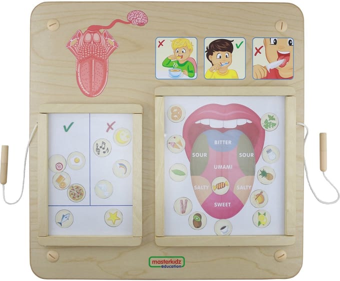 Masterkidz Montessori Educatief Bord Gevoel voor Smaak - UNI