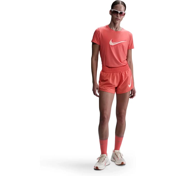 Nike Swoosh Hardloopshorts Dames-Berry