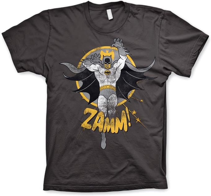 DC Comics Batman Heren Tshirt -M- Zamm! Grijs