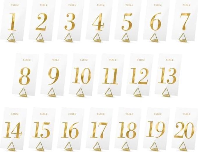 Transparant Goud - 20 stuks
