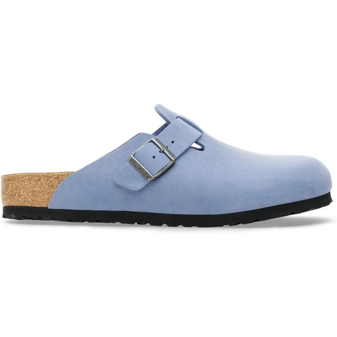 Geoliede leren klompen Birkenstock Boston