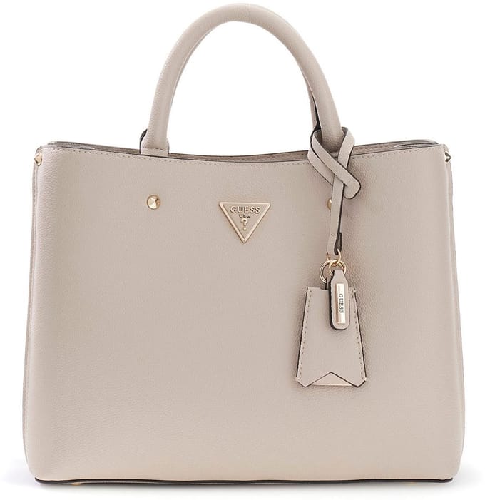 GUESS schoudertas Meridian II Girlfriend Satchel Light Taupe