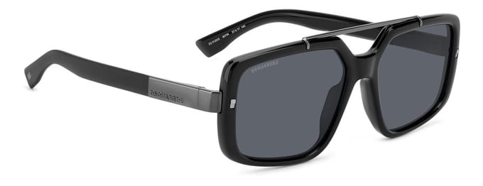 Dsquared2 D2 0120/S Rechthoekig Acetaat Heren Zonnebril