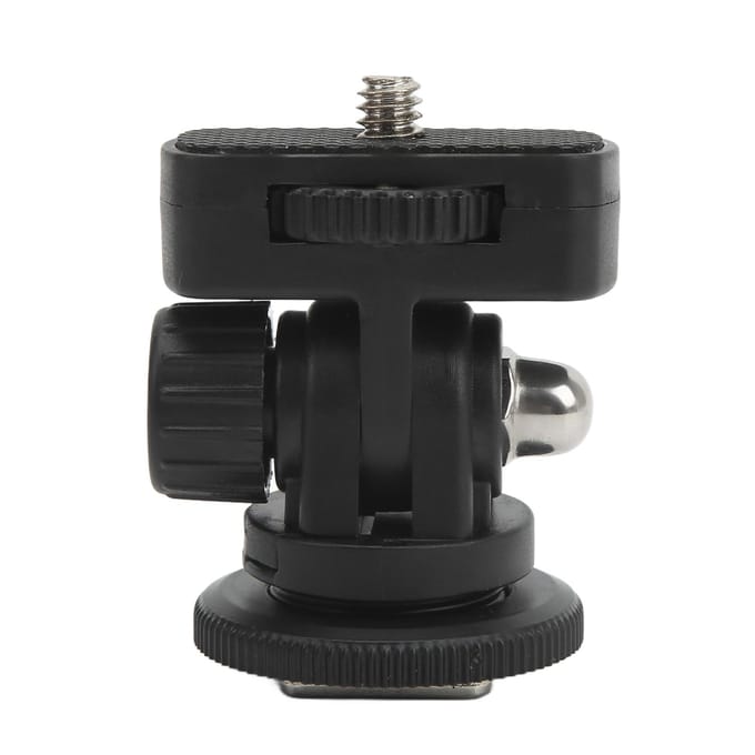 Monitor Balhoofd 180 Graden Verstelbaar Mini Monitor Accessoires met Cold Shoe 1 4 Schroef gray