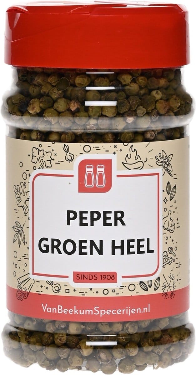 Van Beekum Specerijen - Peper Groen Heel - Strooibus 115 Gram
