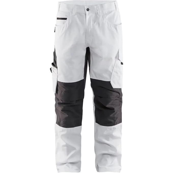 Blaklader Schilderswerkbroek met stretch 1095-1330 - Wit/Donkergrijs - C64