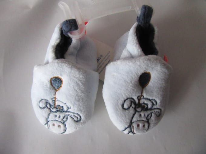 Noukie's Schoentjes - Slofjes - Paco - Bleek blauw - maat 20