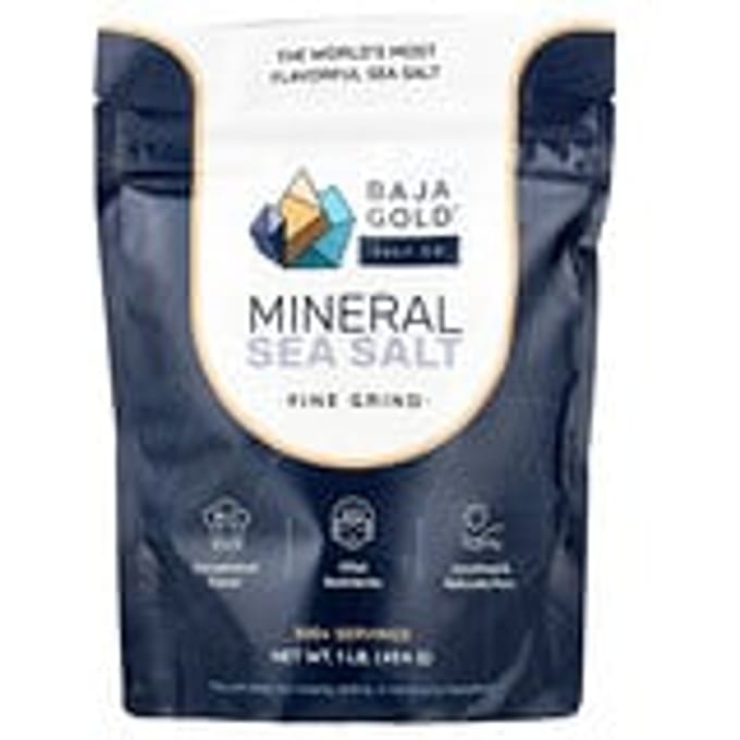 Baja Gold Mineral Sea Salt - Fine Grind - 454 gram