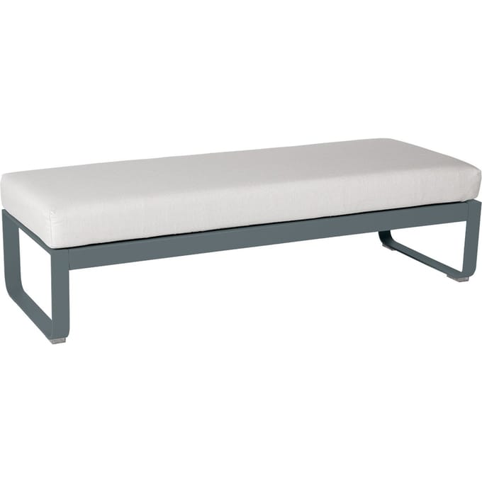 Fermob BELLEVIE Zitbank Module Midden - 26 stormgrijs mat - 81 witgrijs
