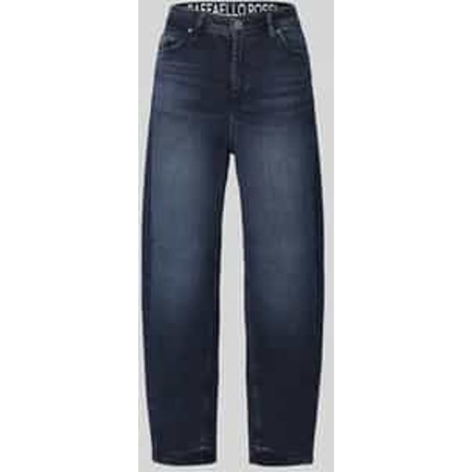 Barrel jeans van katoenmix model 'HANNI 7/8'