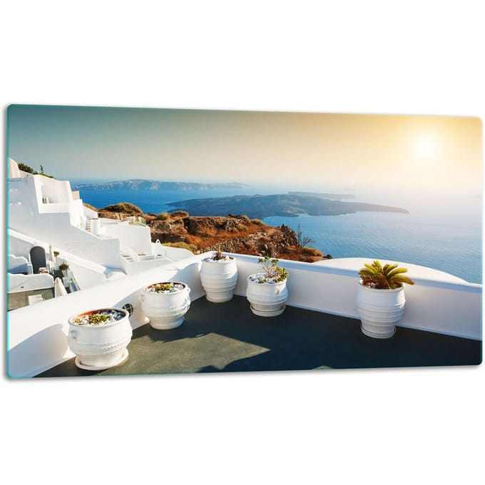 TMK ArtDeko Serie - Snijplank - Glas - 52x30 - Gekleurd Landschap