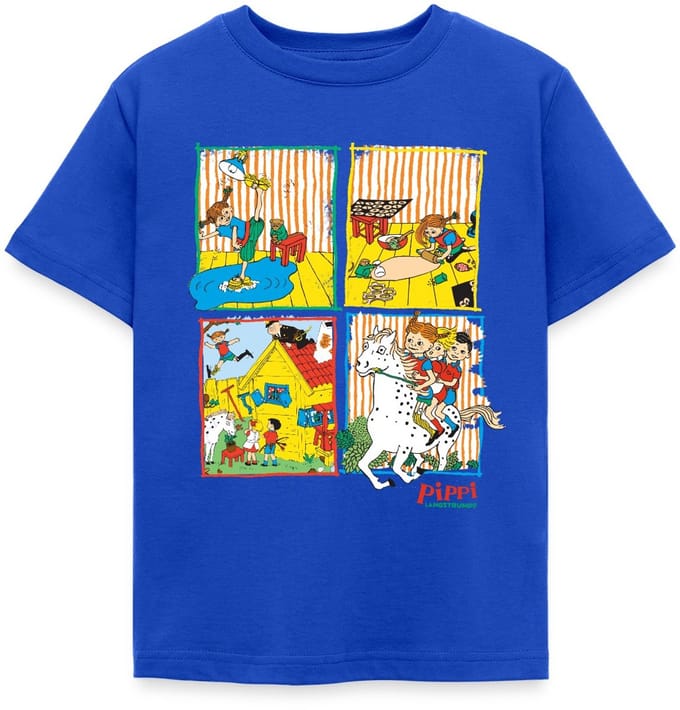Pippi Langkous En Je Vrienden Tegels T-Shirt Kinderen