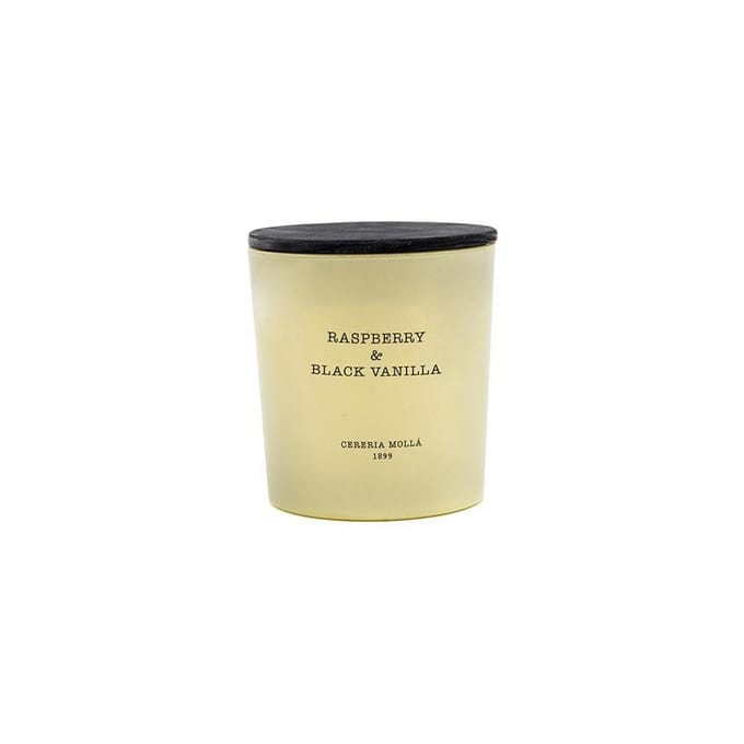 Bougie parfumée Cereria Molla Framboise & Vanille Noire 600g