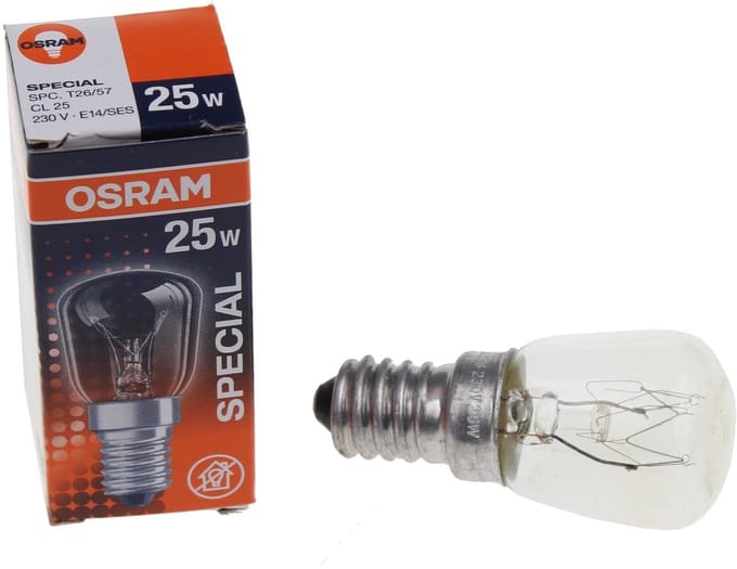 Osram Ovenlamp E14 25W 2700K 140lm 230V - Helder - Dimbaar - Warm Wit licht
