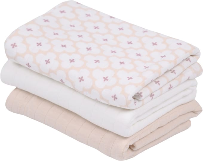 Lodger Swaddler - 3 Stuks - 70 x 70 cm - Matcha Powder